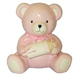 Baby Girl Ceramic Bear Bank