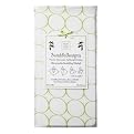 Summer Swaddle Receiving Blanket - Mod Circles- Kiwi
