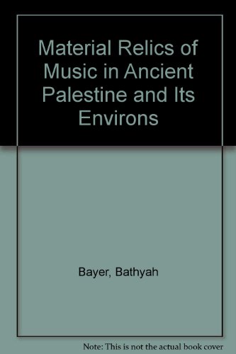 The material relics of music in ancient Palestine and its environs : an archeological inventory., by Bathja. Makhon le-musi=kah YiGsre&laq