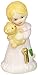Enesco Growing Up Girls “Blonde Age 1” Porcelain Figurine, 1.75”, Golden,pink