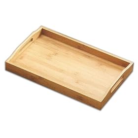 Creative Home's 15-1 2 by 9-3 4-Inch Bamboo Serving Tray by Creative Home