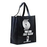 NBA Portland Trail Blazers Black Reusable Tote Bag