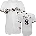 Ryan Braun Majestic Home Authentic Onfield Cool Base Milwaukee Brewers Jersey - 40