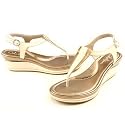 Cole Haan /Cole Haan Nike Air/ G series-*Air Laetitia T Strap Ivry/Vint.Slvr D28267--Women's Shoes