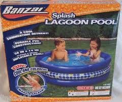 Inflatable drinking water Slides:Banzai dash Lagoon swimming pool Images