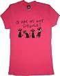 Emily the Strange juniors women's shirt tee Are We Not Strange Hot Pink