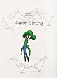 Super Strong 100% Organic Cotton Baby Onesie (Brian Broccoli) (0-6 months)