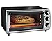 Proctor Silex 4-Slice Modern Countertop Toaster Oven with Bake Pan, Black (31122)