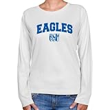 NCAA Coppin State Eagles Ladies White Logo Arch Long Sleeve Classic Fit T-shirt