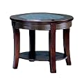 Gable End Table-Cappuccino