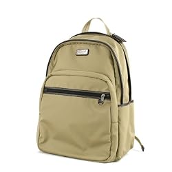 Authentic Coach Transatlantic Brown Khaki Nylon Backpack Travel Bag 70369