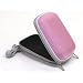 Pink Hard Carry Case for Compact Pink Digital Cameras within 105x70x40mm