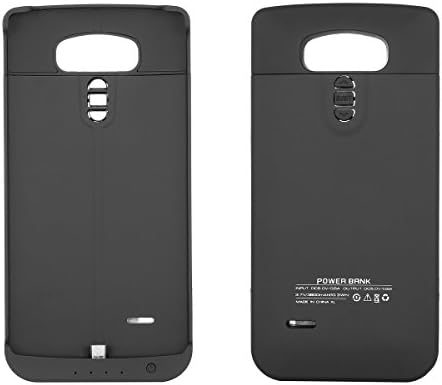 For LG G4 Black 3800mAh External Battery Case Charger Portable Charger Battery Back Up Power Bank Rechargeable Power Case with Stand for iphone LG G4 (black)