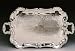 SILVER PLATED PRINCESS TRAY WITH HANDLES