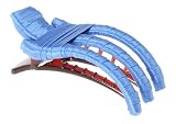 L. Erickson USA Large Covered Flap Jack Jaw - 100% Silk Charmeuse Delphinium