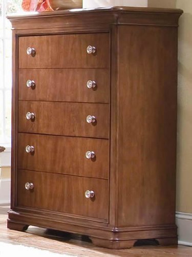 Lea Elite Classics Kids 5 Drawer Chest in Brown Cherry Finish