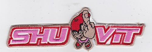 [PATCHES 135] PINK SHUVIT SKATEBOARDING SPORTS : Embrodiered Badges for Pants Cloth Jeans Jackets Vest Purses 1.5"x6"