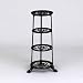 4-Tier Metal Pan Stand, Black