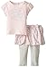 Calvin Klein Baby-Girls Infant Lt.Pink Top with Printed Skeggings