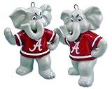 NCAA Alabama Crimson Tide 2-Piece Porcelain Figure Ornament Set