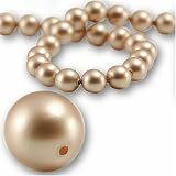 50 Round Pearl 8mm Swarovski POWDER ALMOND 5810 Crystal Beads.