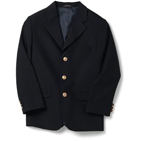 Claiborne Boys8-20 Husky Navy Blazer
