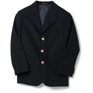 Claiborne Boys 8-20 Husky Navy Blazer