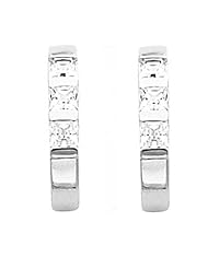 Pair of 14K White Gold Diamond Earrings - 1.00 Ct. -- LIFETIME WARRANTY