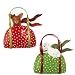 Vela Burke Dogs in Purses Christmas Ornaments Set of 2