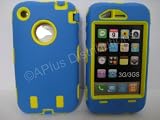 KingCase iPhone 3G & 3GS * Warrior Case * (Blue & Yellow) 8GB, 16GB, 32GB - The ULTIMATE Protector
