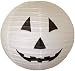 White Halloween Paper Jack-O'-Lantern/Lamp 16