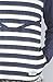 VGB The St. Tropez Henley in Navy Stripe,Tops for Men, Medium,Navy