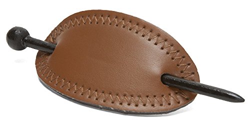 Leather Weave Stitch Pencil Hair Pin - (5 Colors Available)