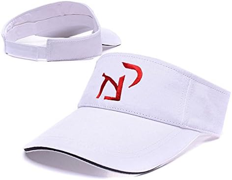 DEBANG Krav Maga Symbol Visor Cap Adjustablep Embroidery Baseball Tennis Golf Sun Hat Sports Visors White