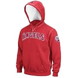 MLB Los Angeles Angels Of Anaheim Adult Long Sleeve Hood Fleece Pull Over