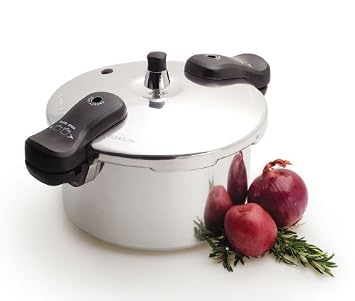 Basic Essentials 5-Quart Polished Pressure Cooker