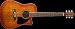 Oscar Schmidt by Washburn OG2CE Full Size Cutaway Acoustic Electric Guitar - Flame Yellow Sunburst