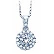 Round Conjure Diamond Pendant Necklace