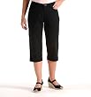 Lee Jeans Women's Missy Petite Plain Front Capri