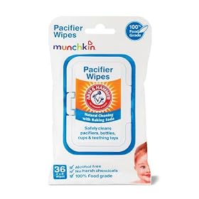 Munchkin 36 Pack Arm and Hammer Pacifier Wipes, White
