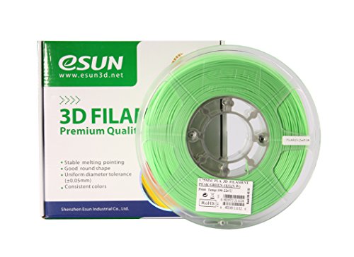 eSUN 1.75mm Peak Green PLA 3D Printer filament 1kg Spool (2.2lbs), Peak Green