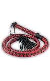 Produkt-Bild: Hochwertige Handgearbeitete Arabische Peitsche rot/schwarz 2m