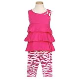41x6jV5QhEL. SL160  casual clothing|Good Lad Zebra Legging Set, Hot Pink, 24 Months