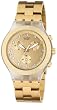Swatch Men's Full Blooded SVCK4032G Gold Stainless-Steel Quartz Watch with Gold Dial