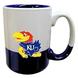 Kansas Jayhawks 2-Tone Grande Mug - NCAA College Athletics - Fan Shop Sports Team Merchandise