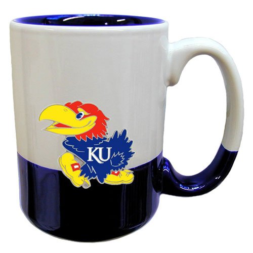 Kansas Jayhawks 2-Tone Grande Mug - NCAA College Athletics - Fan Shop Sports Team Merchandise