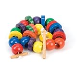 Threading & Lacing Bead Set - Oversized Wood Beads Made in USA