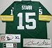 Bart Starr Autographed/Hand Signed Green Bay Packers Green Reebok Vintage TB EQT Jersey
