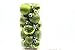 20 Holiday Time Mini Shatterproof Satin Shiny and Glitter Finish Bulb Christmas Ornaments (Green)
