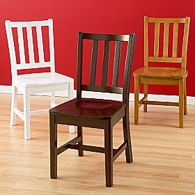 Kids Wooden Parker Desk Chairs - Chair (Chocolate) 17.75 x 17.25 x 35h Floor to Bottom of Seat: 18h